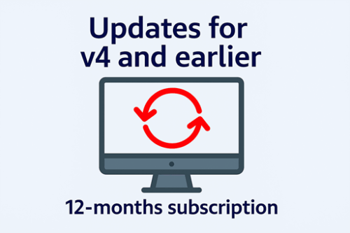 12 mesi di aggiornamenti - v4 e precedenti con periodo scaduto