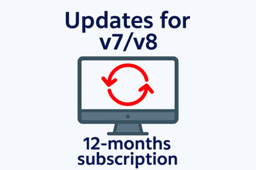 12 mesi di aggiornamenti - v7/v8 con periodo scaduto