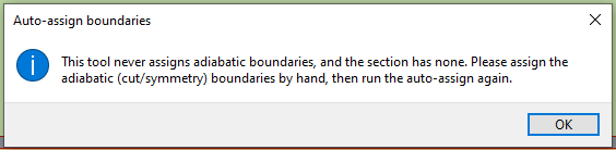The message shown when adiabatic boundaries are missing.
