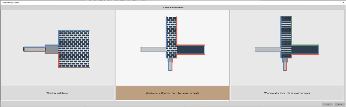 The second step after clicking W: position of the window.